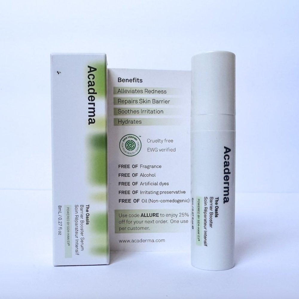 🌈4/$20 NIB Acaderma The Oasis Barrier Booster Serum Deluxe Travel Size 8mL
